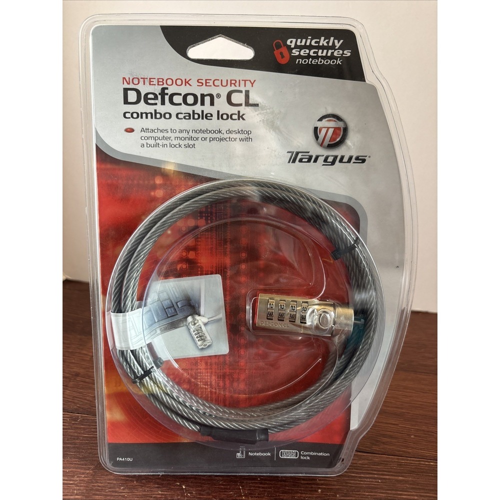 Targus Defcon CL   Cable Lock New Sealed